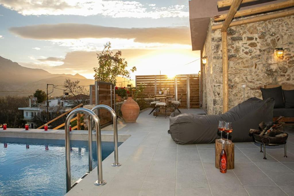 Mesa Lasithi Lasithi Luxury Villa מראה חיצוני תמונה